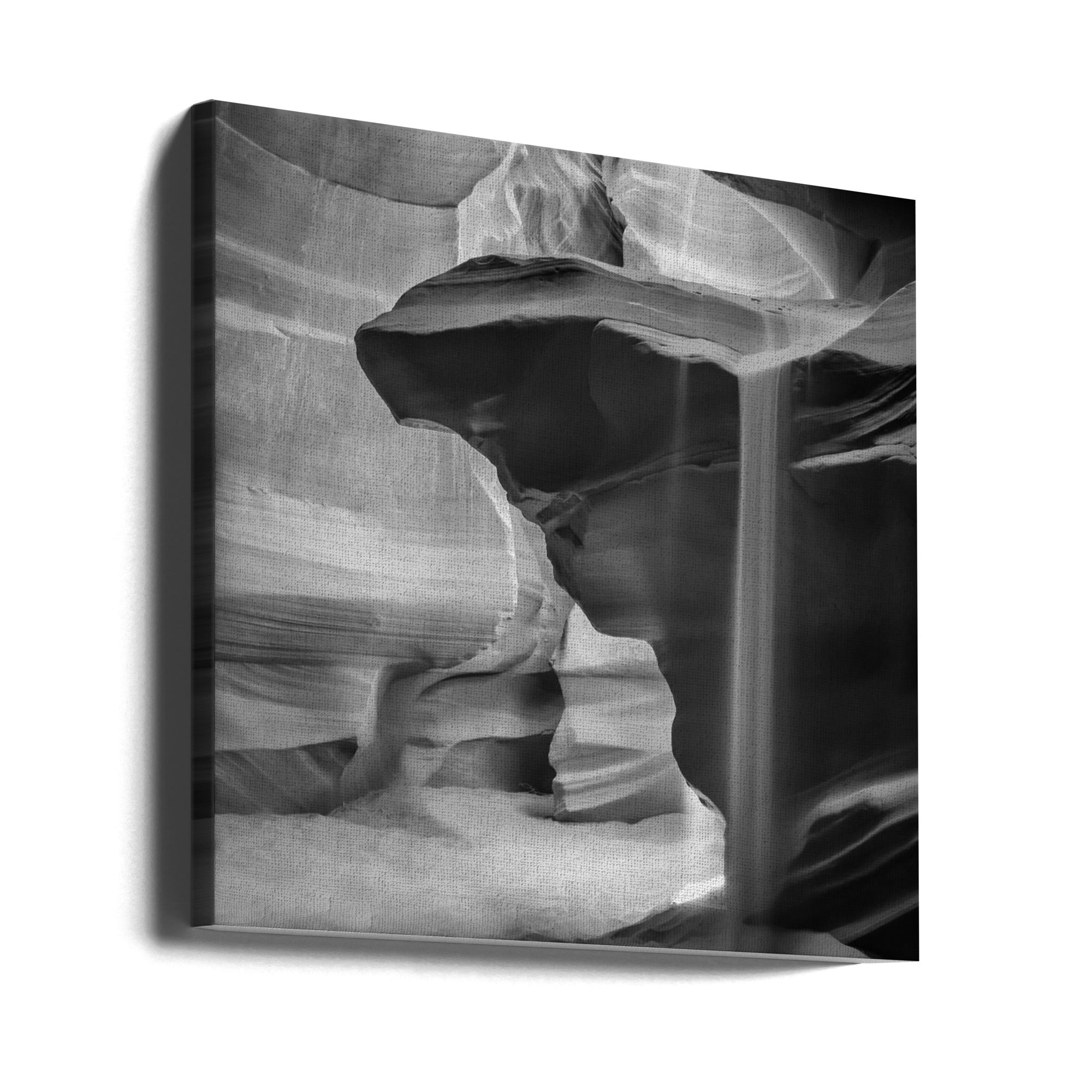 Wall art MONOCHROME ANTELOPE CANYON Pouring Sand