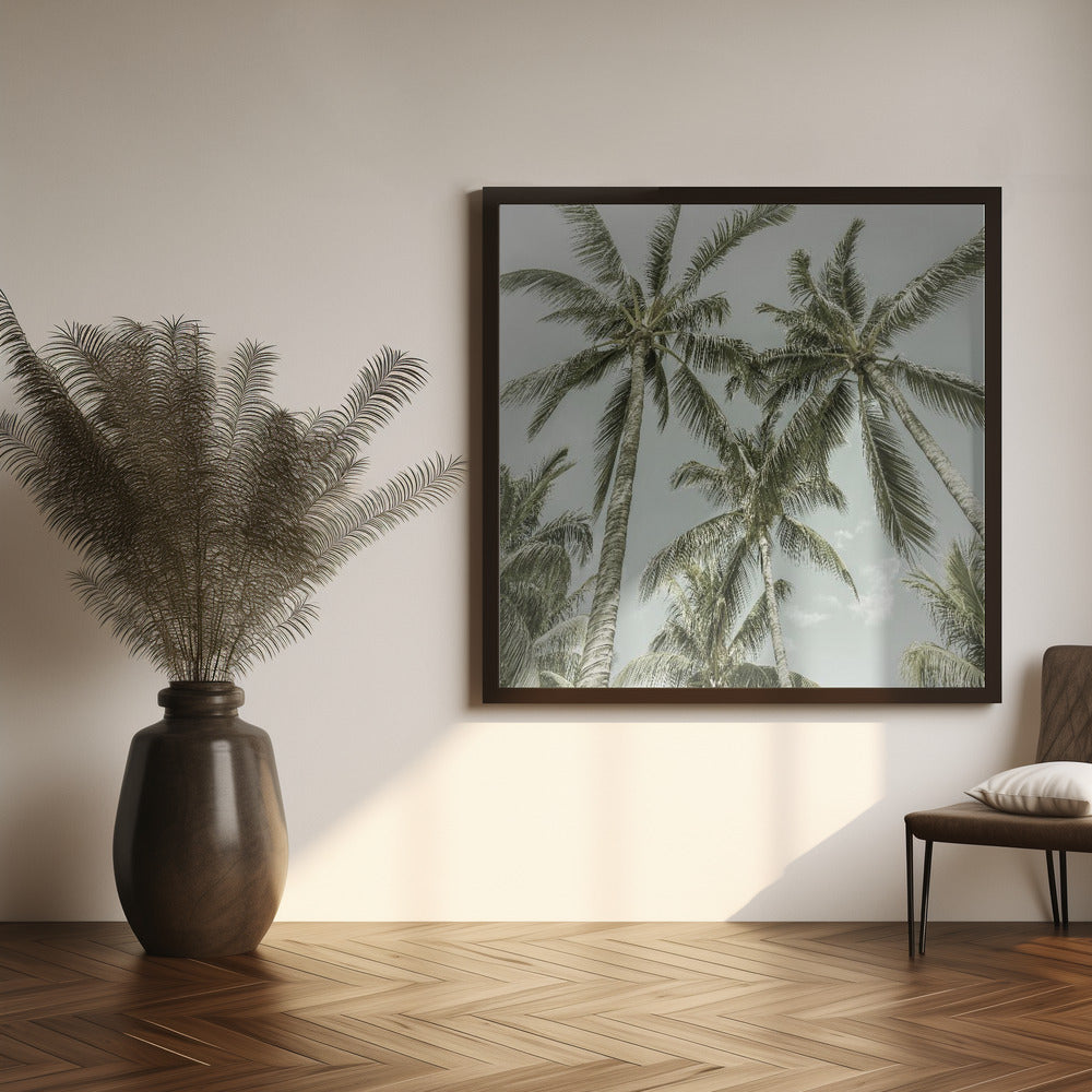 Wall art Lovely Vintage Palm Trees