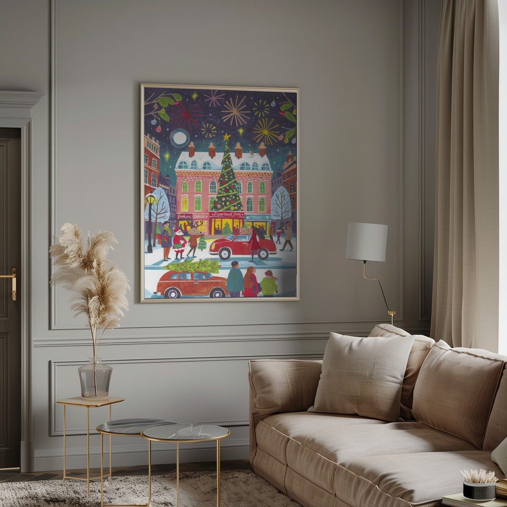 Wall art Christmas in the City Canvas Print