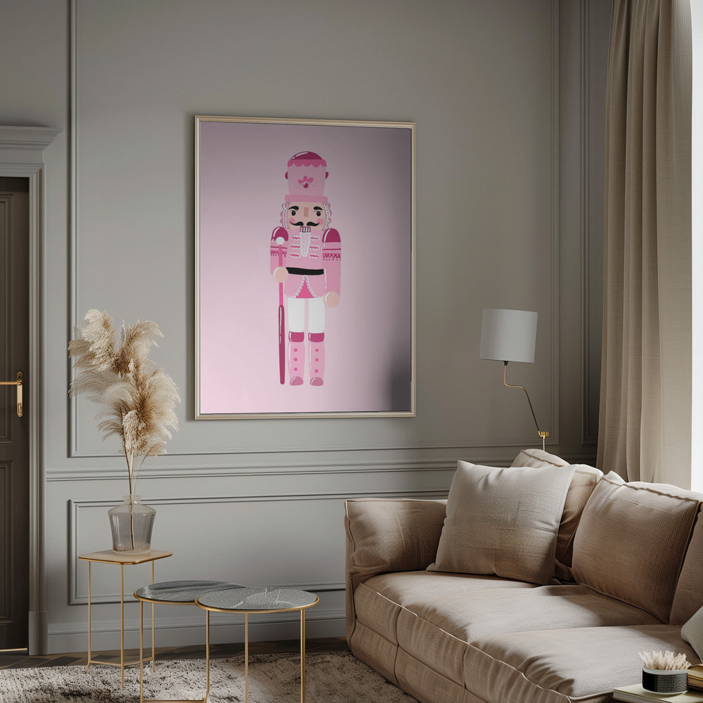 Wall art Pink Nutcracker Canvas Print