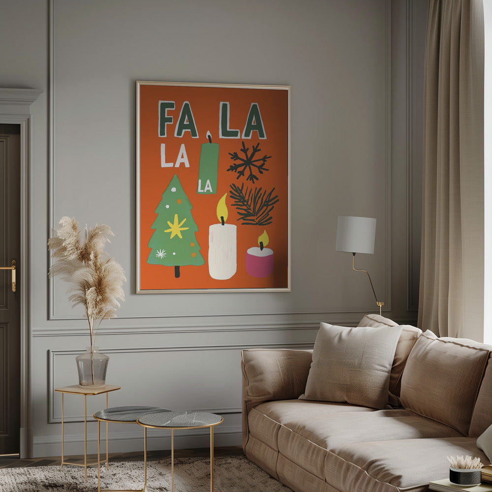 Wall art Fa la la Canvas Print