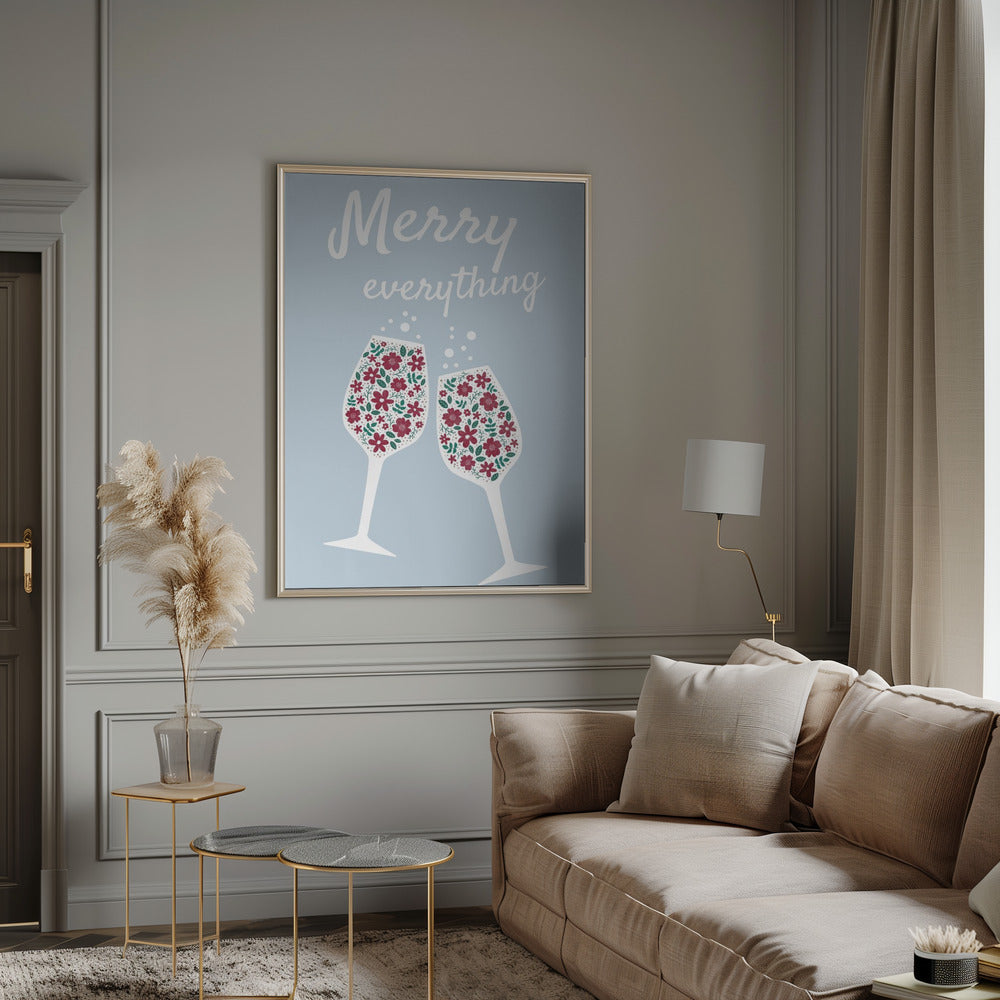 Wall art Merry Everything Canvas Print