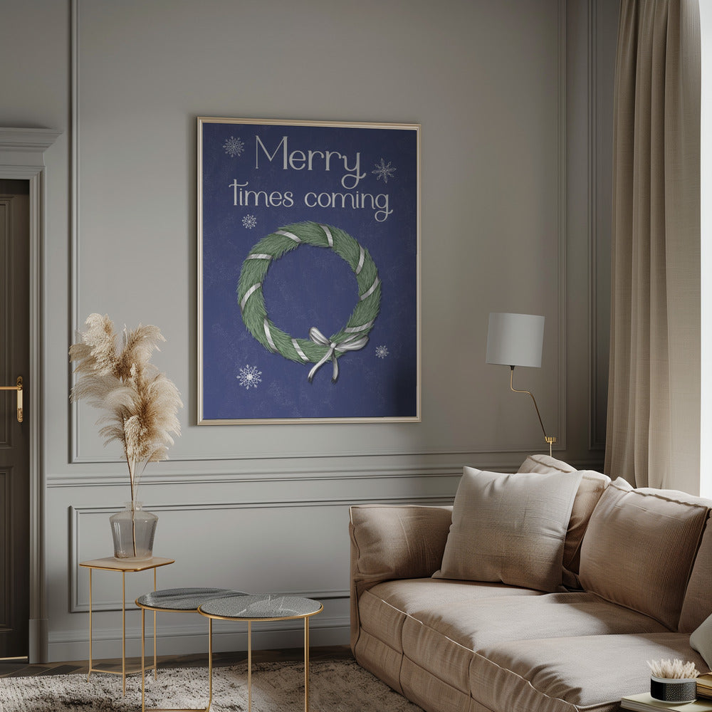 Wall art Merry times coming Canvas Print