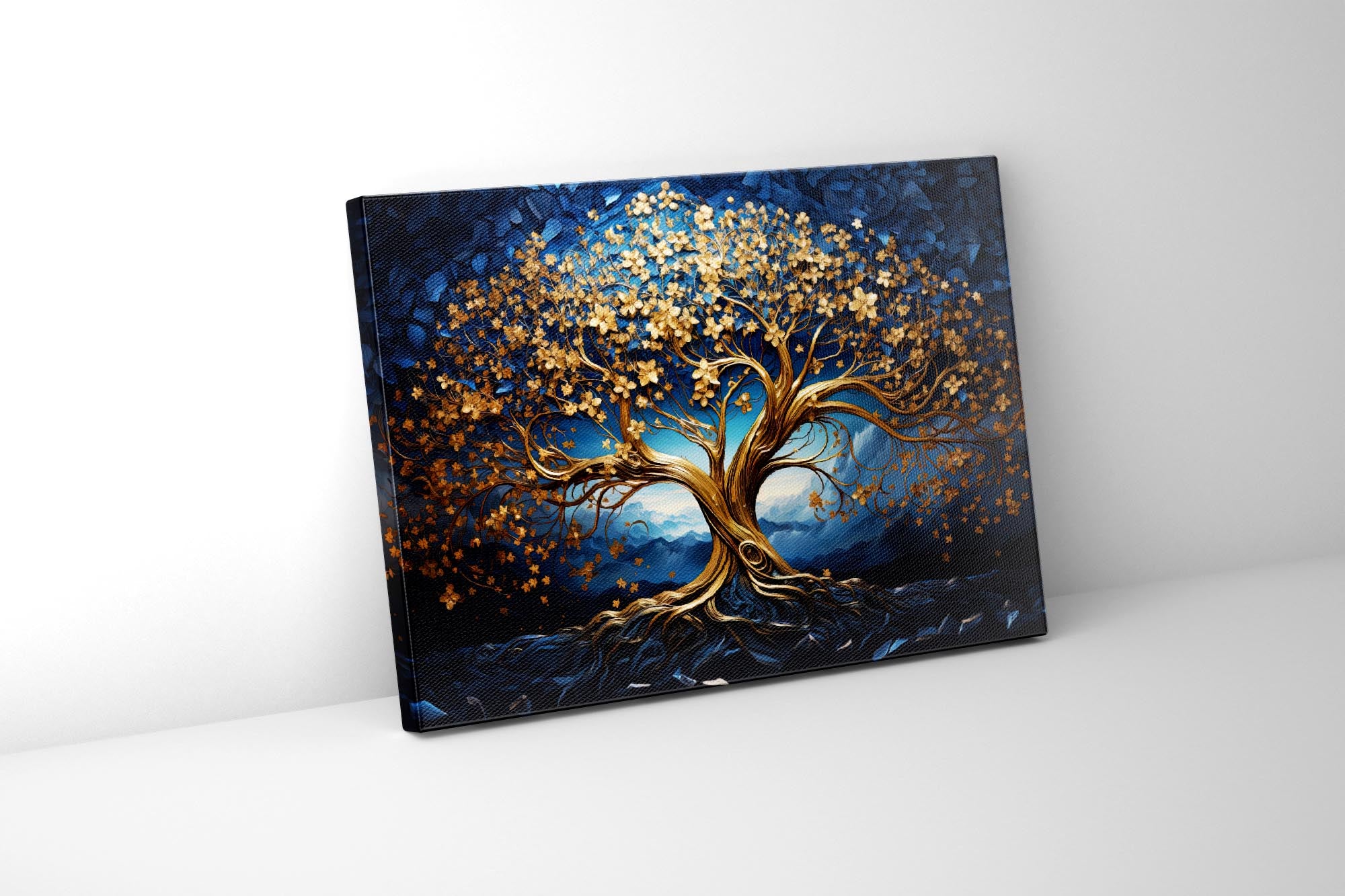 Tree of Life Fine Art Canvas Print . Varnished. Free Shipping. 47"x 35"x 2" deep