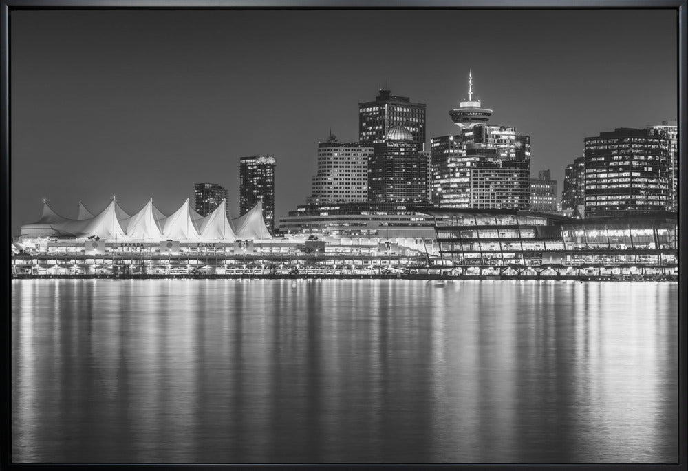 Charming evening impression from Vancouver with Balck frame