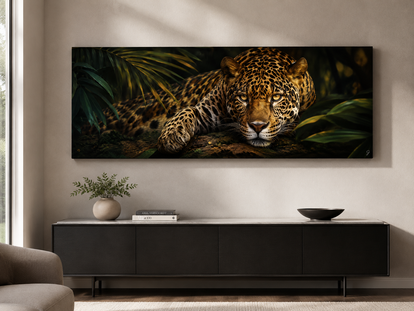 Jungle Sovereign – Jaguar Canvas Wall Art