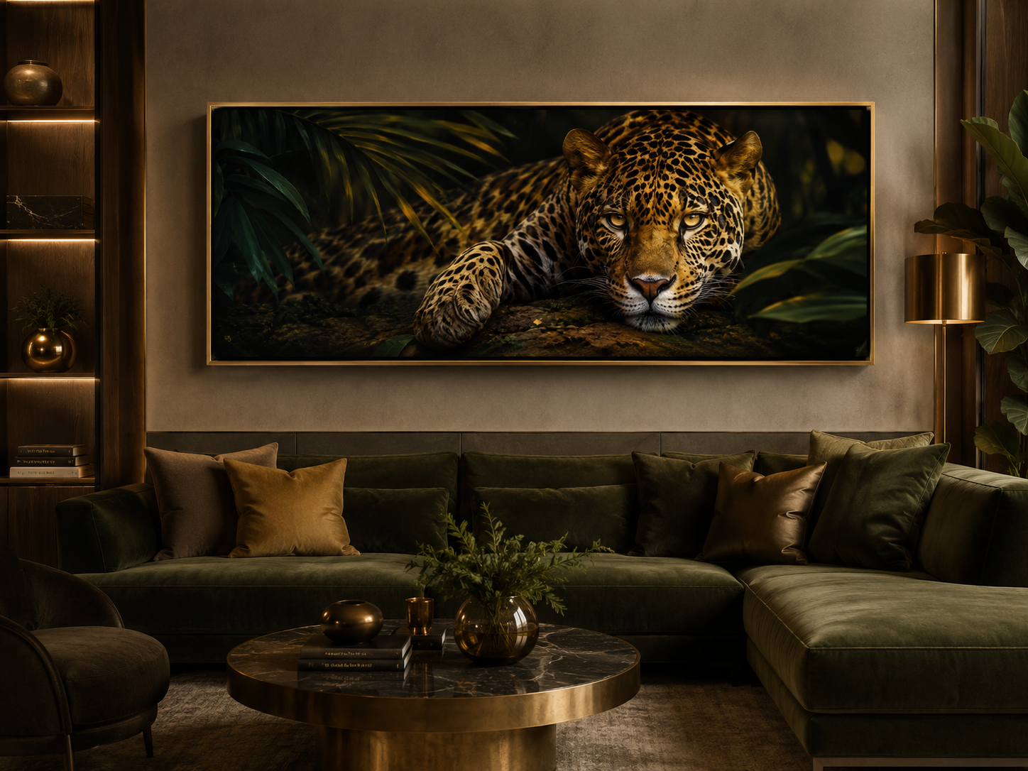Jungle Sovereign – Jaguar Canvas Wall Art