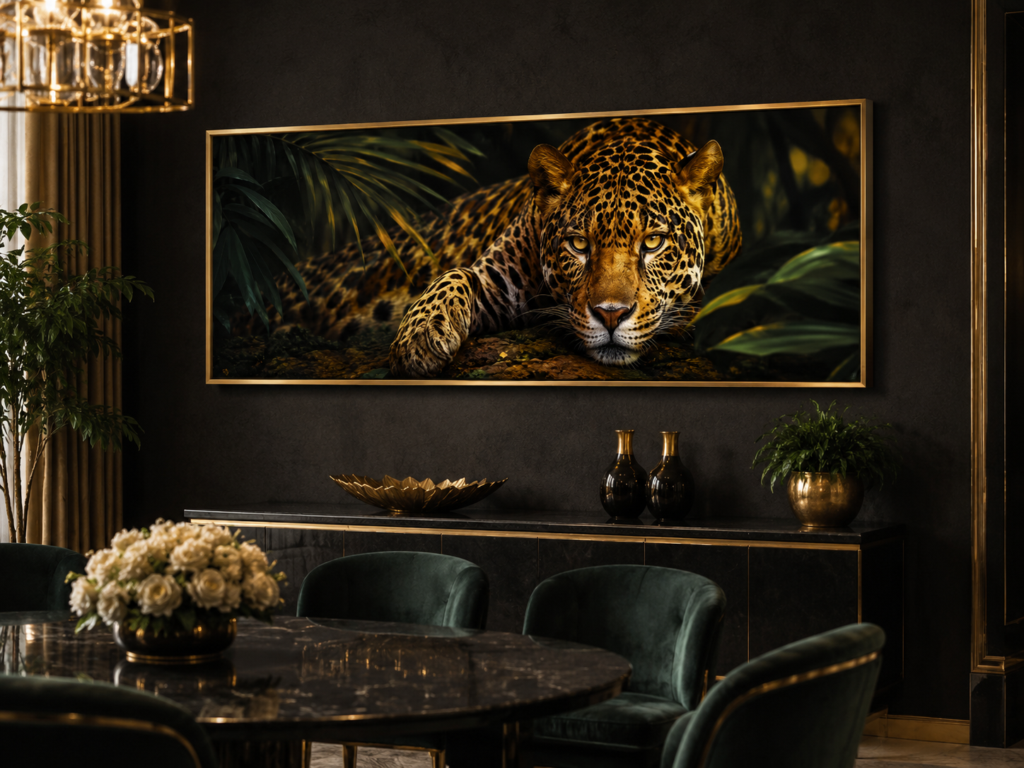 Jungle Sovereign – Jaguar Canvas Wall Art