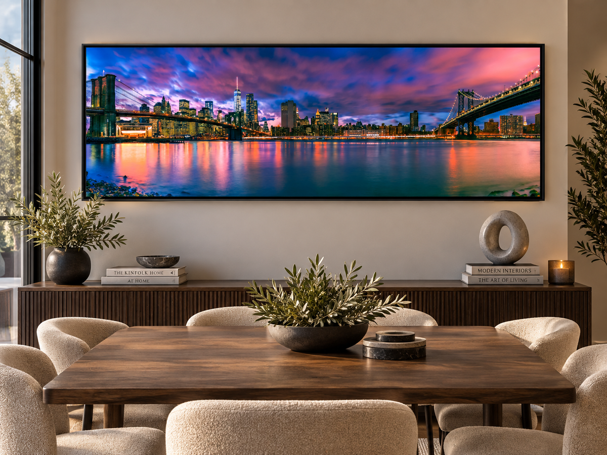 East River & Brooklyn Bridge – cityscape wall art, additional artwork view 6