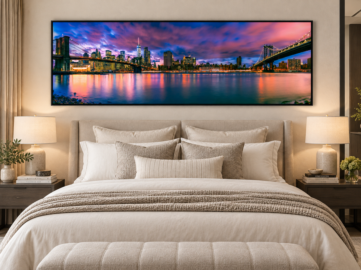 East River & Brooklyn Bridge – cityscape wall art, additional artwork view 7