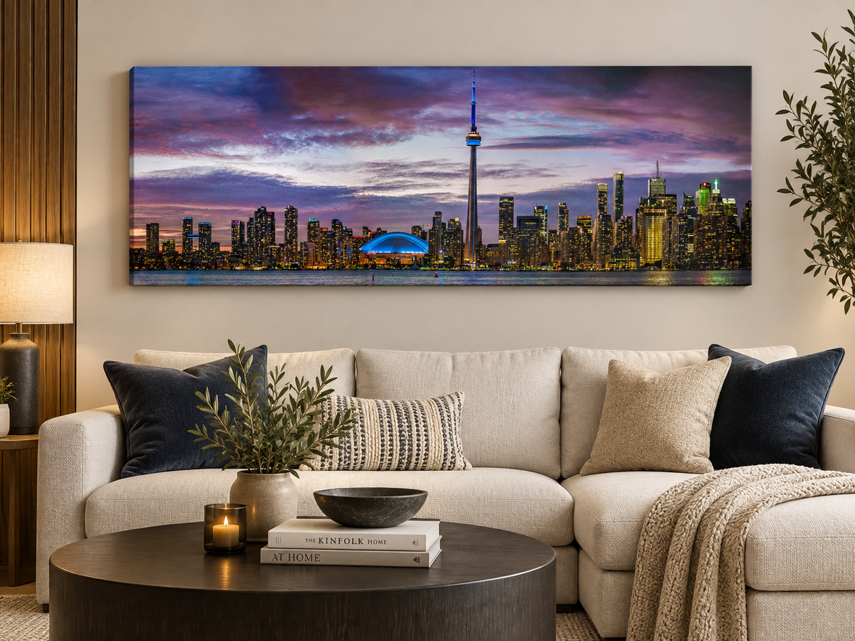 Toronto Sunset – cityscape wall art, additional artwork view 10