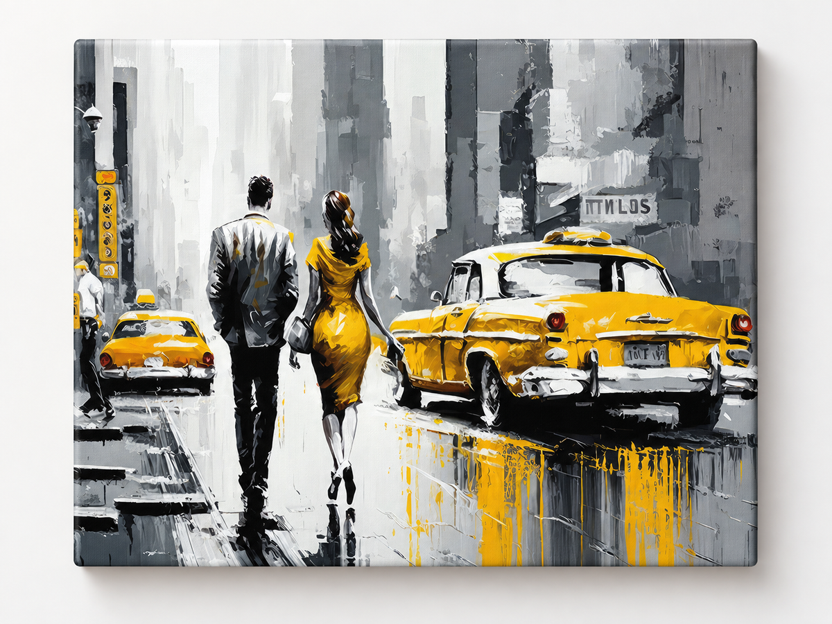 Vintage New York Scene – cityscape wall art, additional artwork view 6