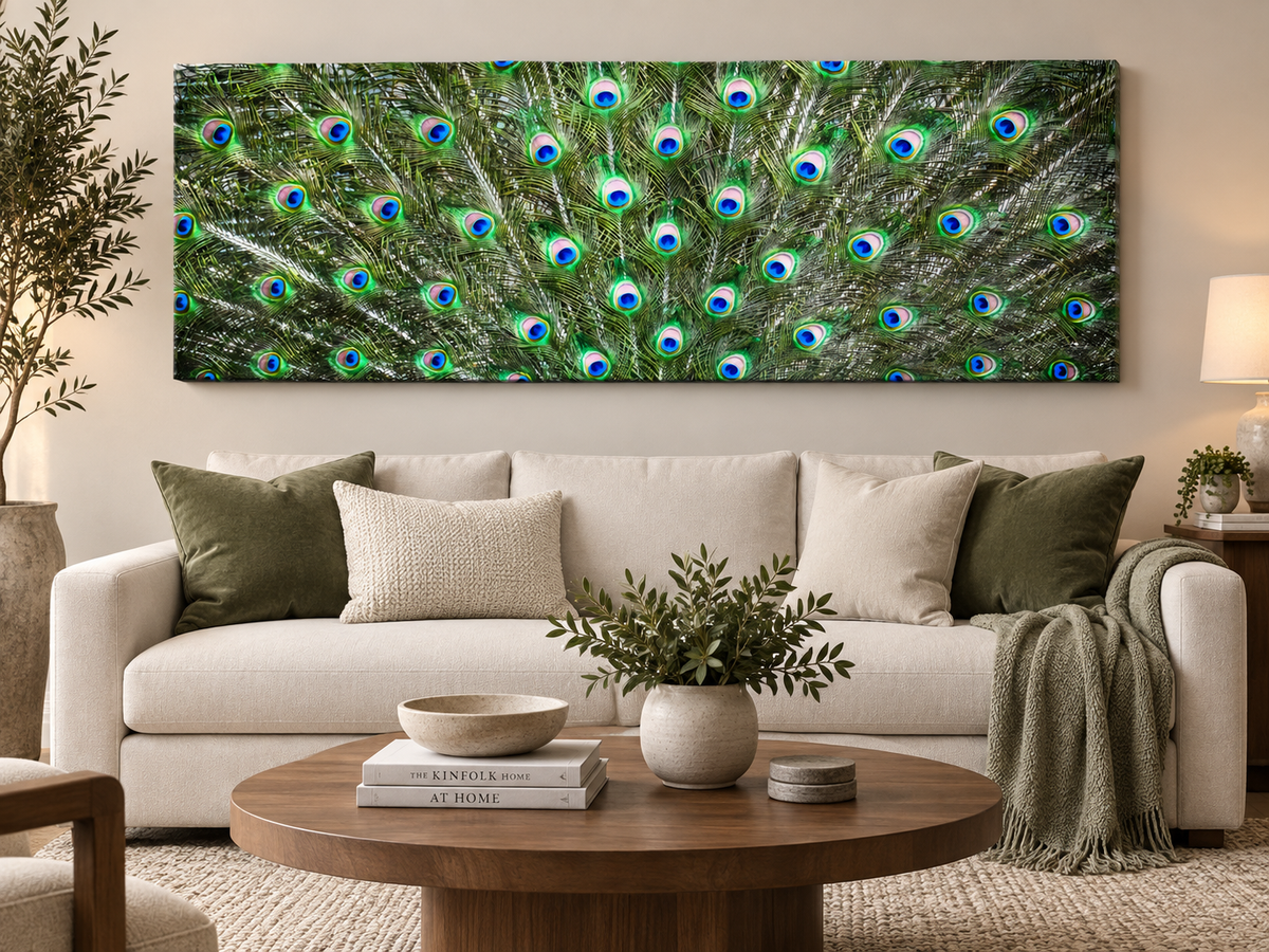 Peacock Feathers – decorative wall art, additional artwork view 9