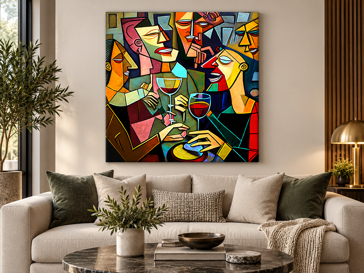 Drinking Group – decorative wall art, additional artwork view 6