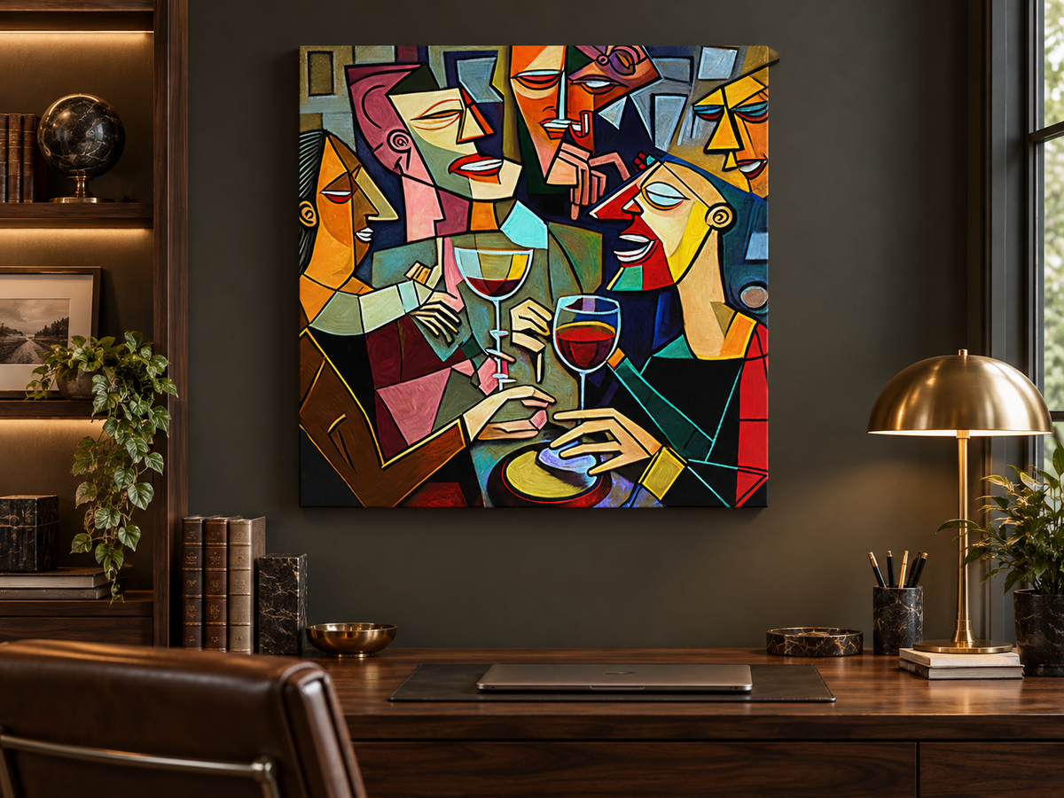 Drinking Group – decorative wall art, additional artwork view 8