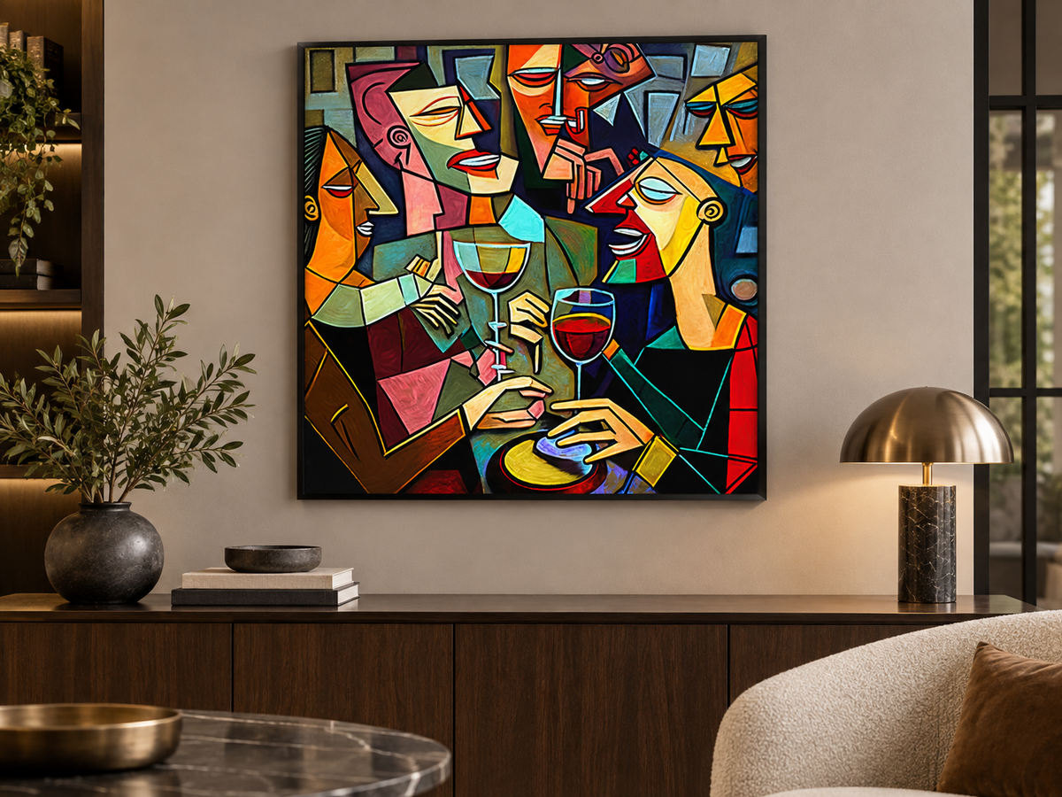 Drinking Group – decorative wall art, additional artwork view 3