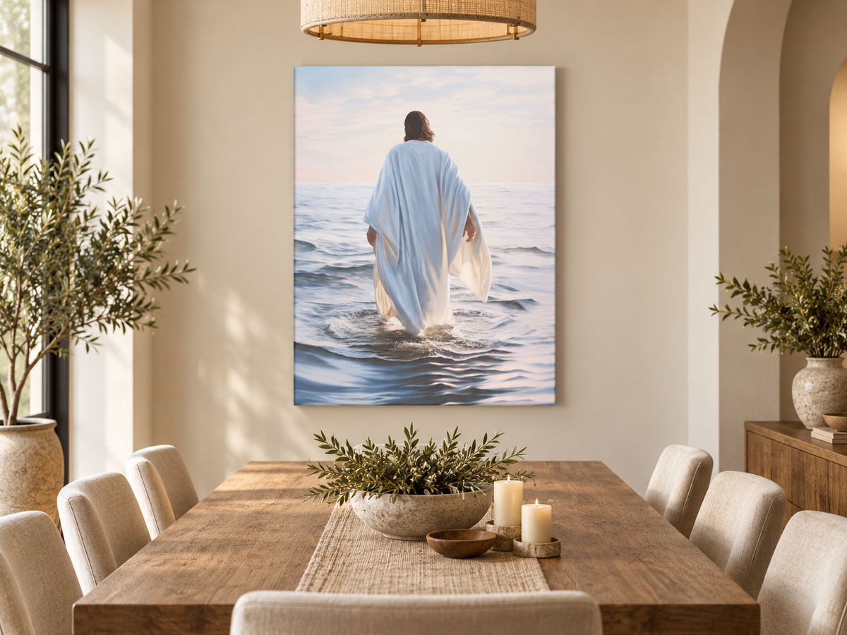 Walking on Water | Spiritual Canvas Wall Art