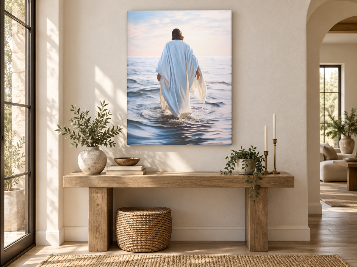 Walking on Water | Spiritual Canvas Wall Art