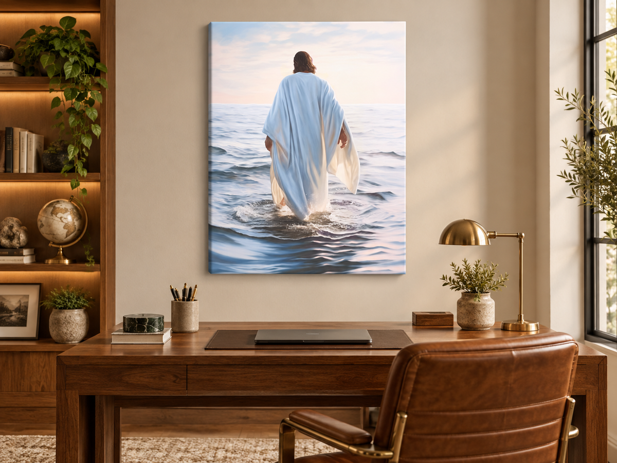 Walking on Water | Spiritual Canvas Wall Art