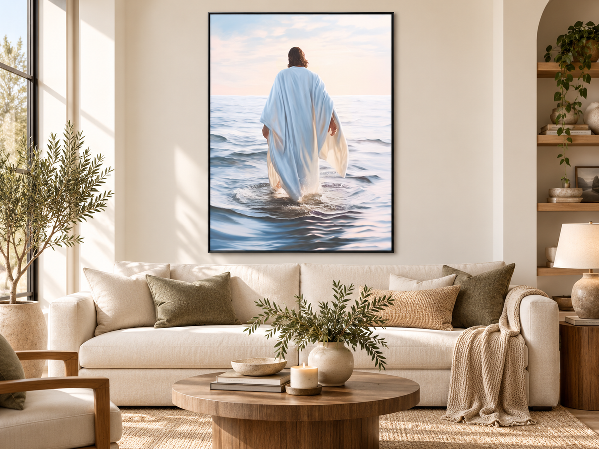 Walking on Water | Spiritual Canvas Wall Art