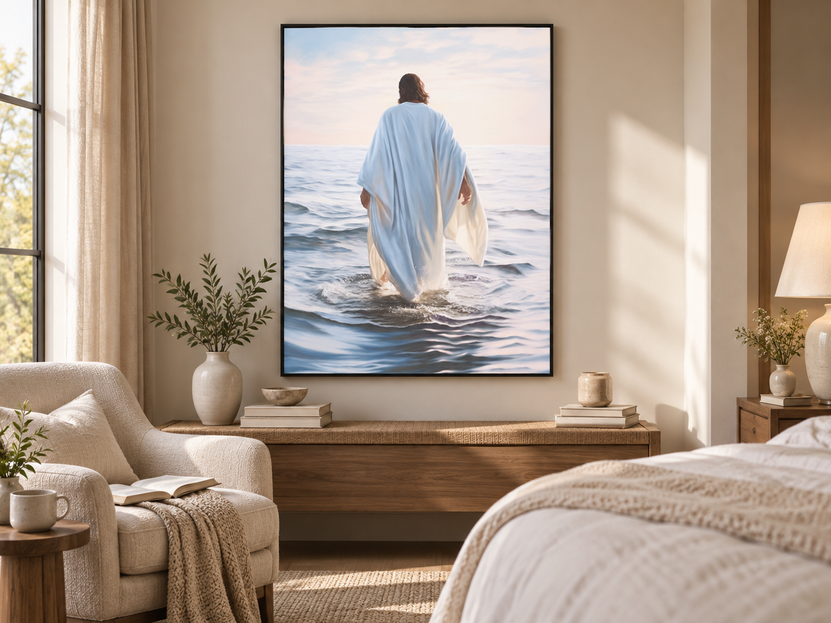 Walking on Water | Spiritual Canvas Wall Art
