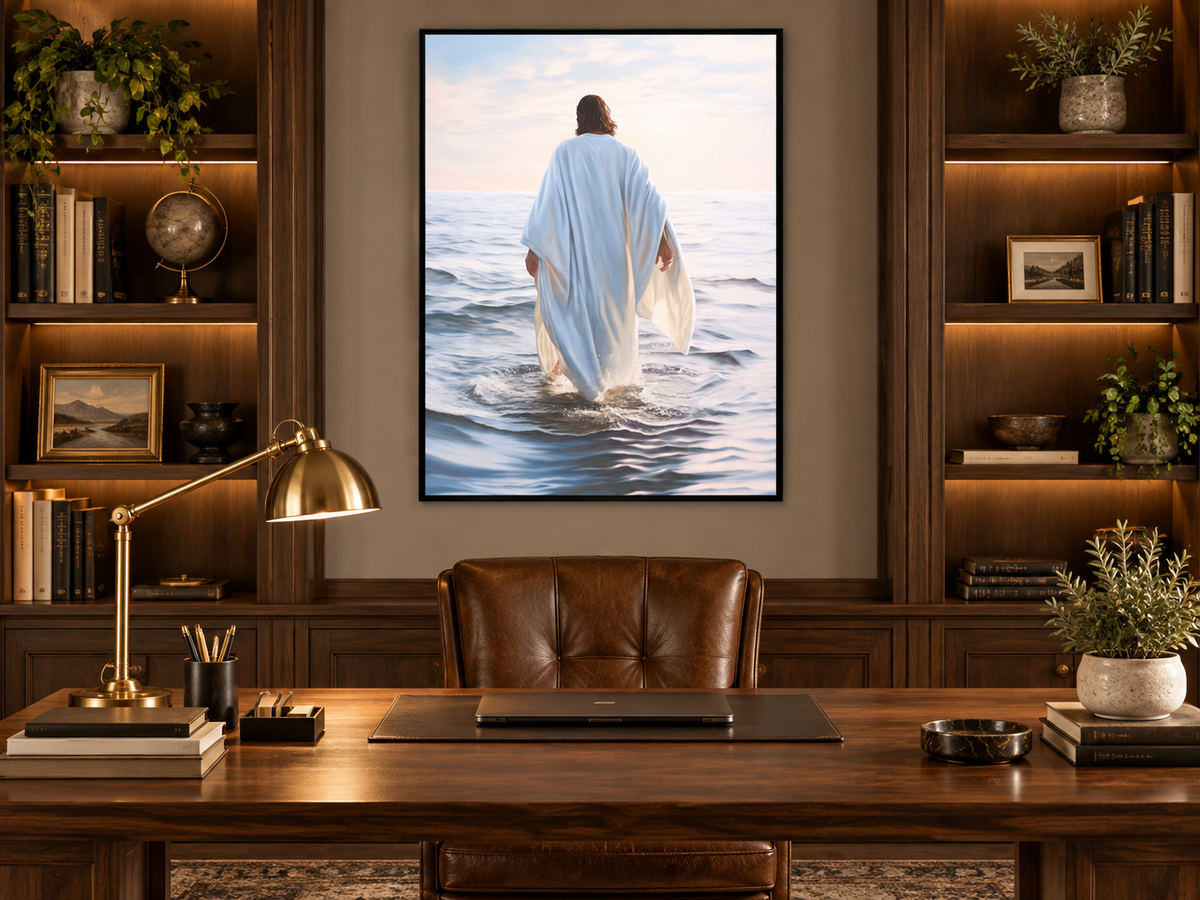 Walking on Water | Spiritual Canvas Wall Art