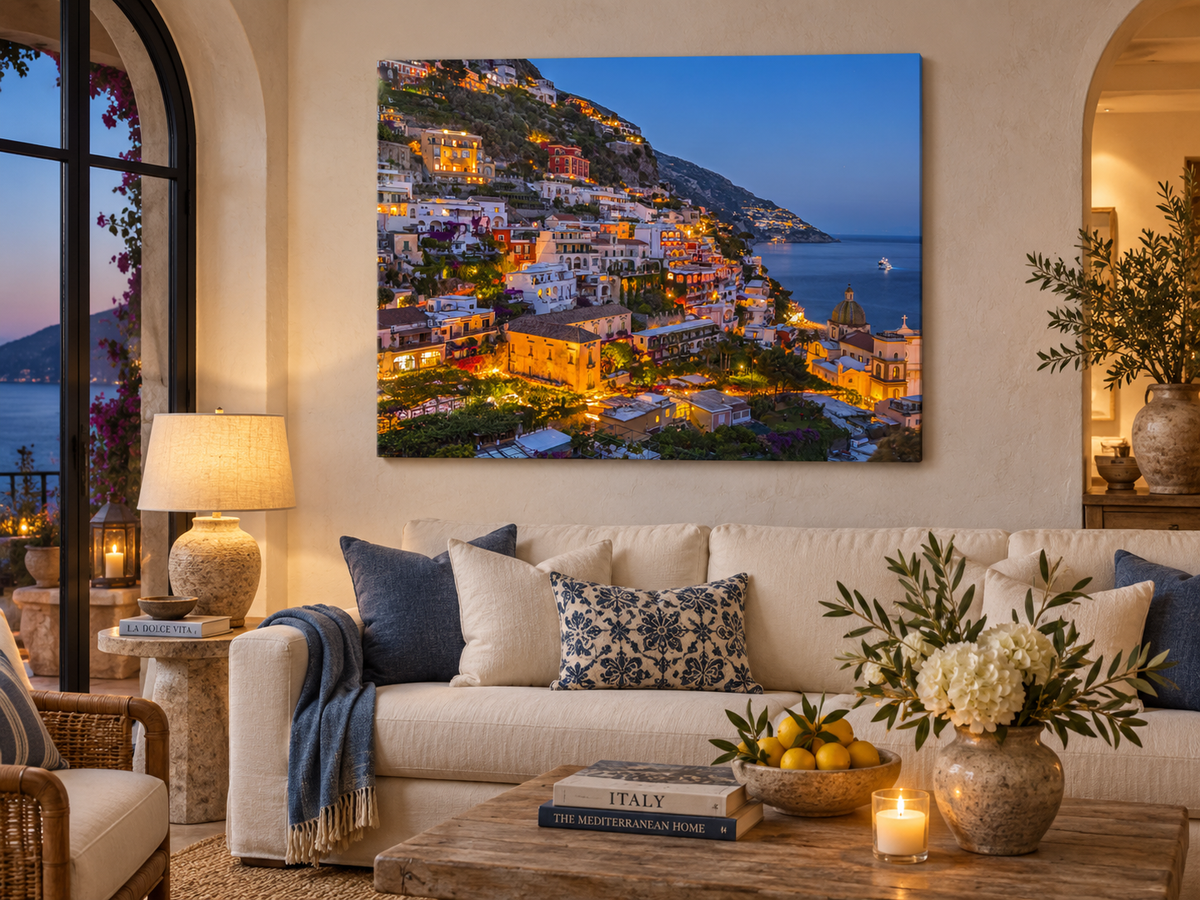 Vibrant Amalfi Coast – coastal wall art, additional artwork view 13