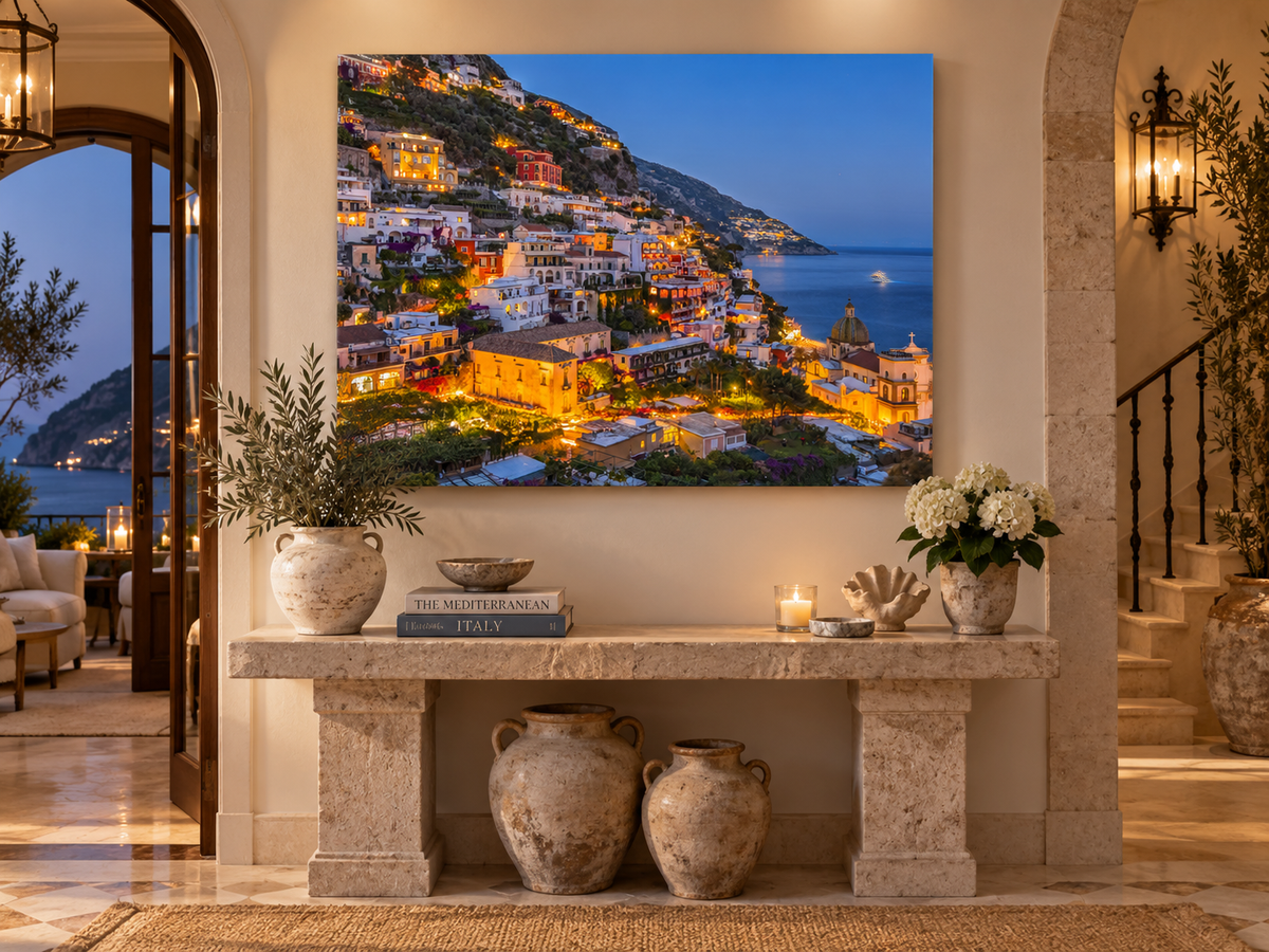 Vibrant Amalfi Coast – coastal wall art, additional artwork view 6