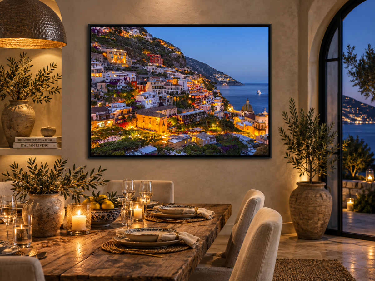 Vibrant Amalfi Coast – coastal wall art, additional artwork view 8