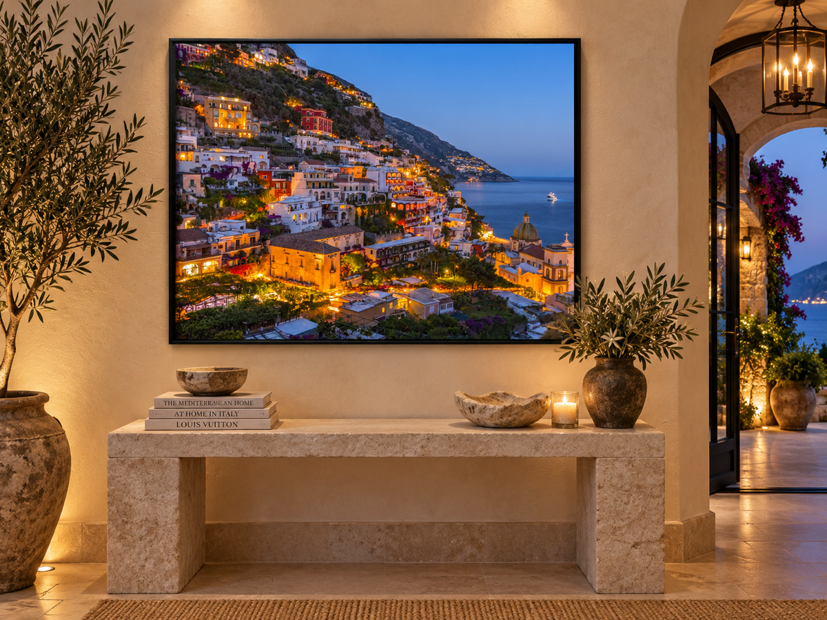 Vibrant Amalfi Coast – coastal wall art, additional artwork view 10