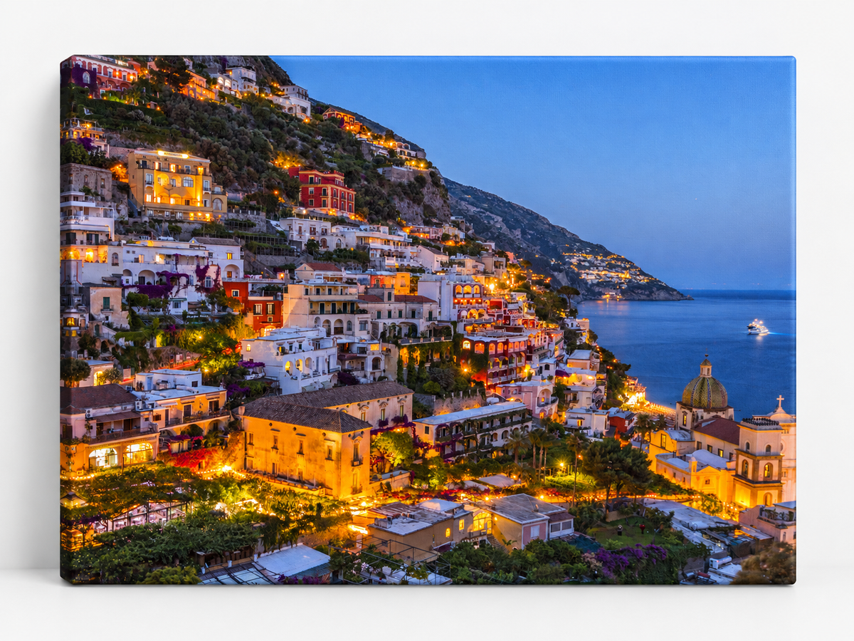Vibrant Amalfi Coast – coastal wall art, additional artwork view 11