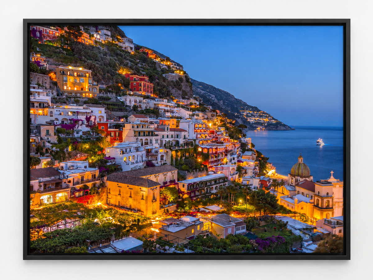 Vibrant Amalfi Coast – coastal wall art, additional artwork view 12