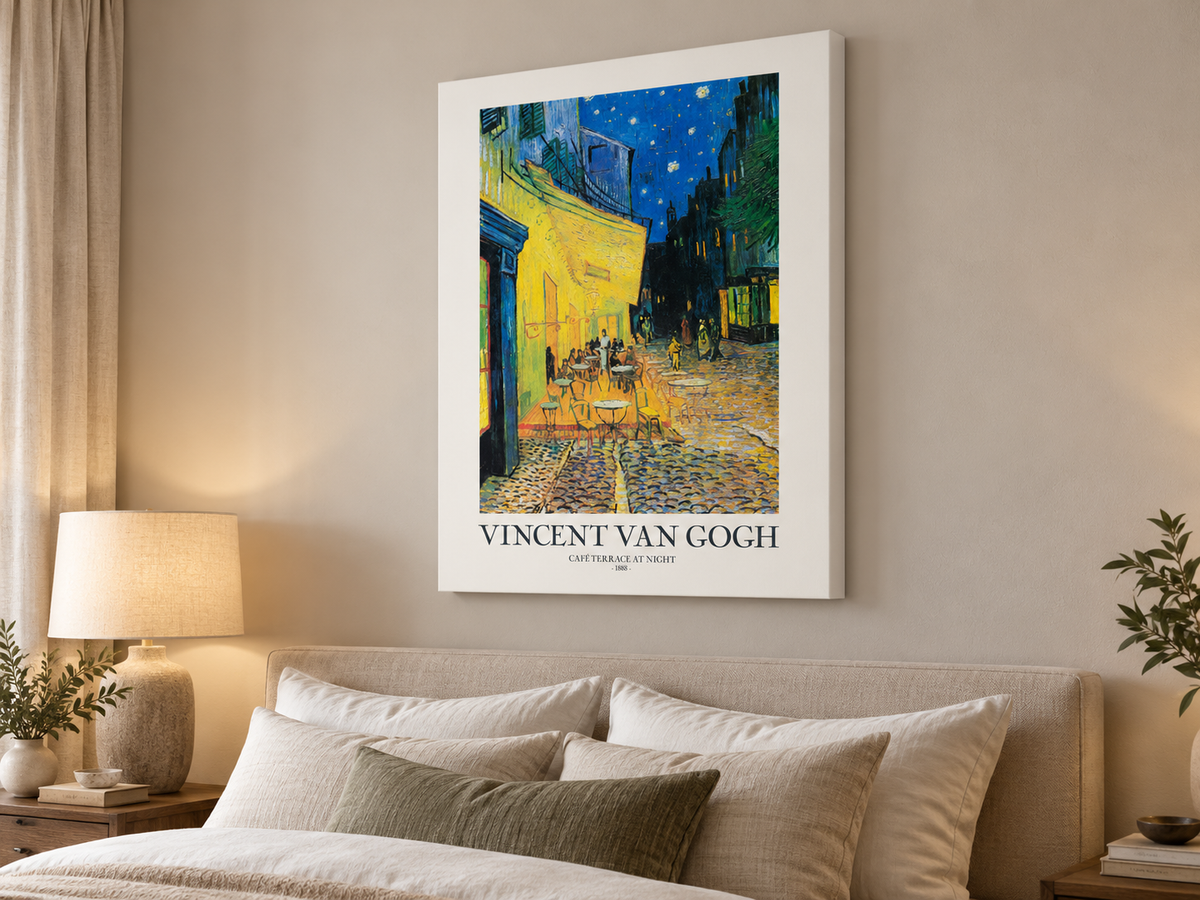 Café Terrace at Night — Vincent van Gogh Canvas Print