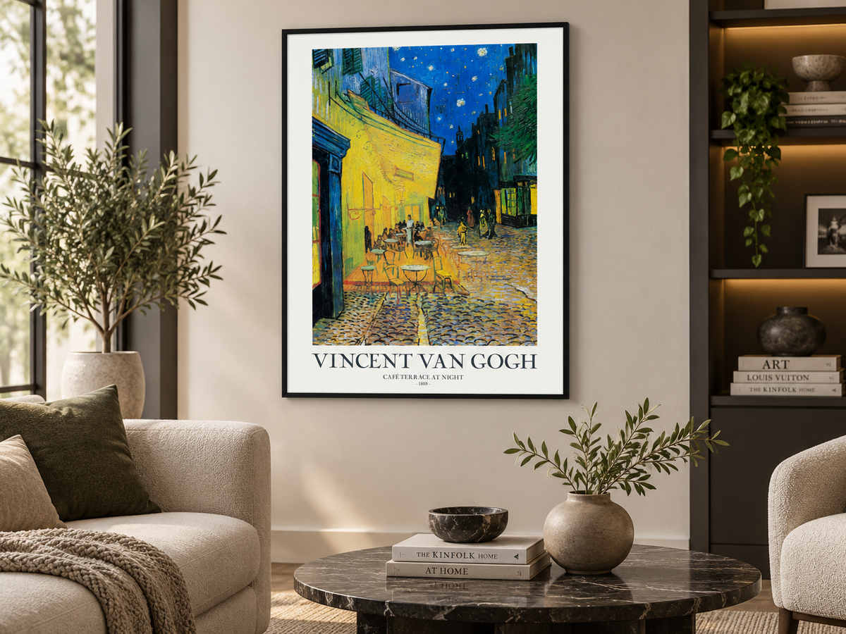 Café Terrace at Night — Vincent van Gogh Canvas Print