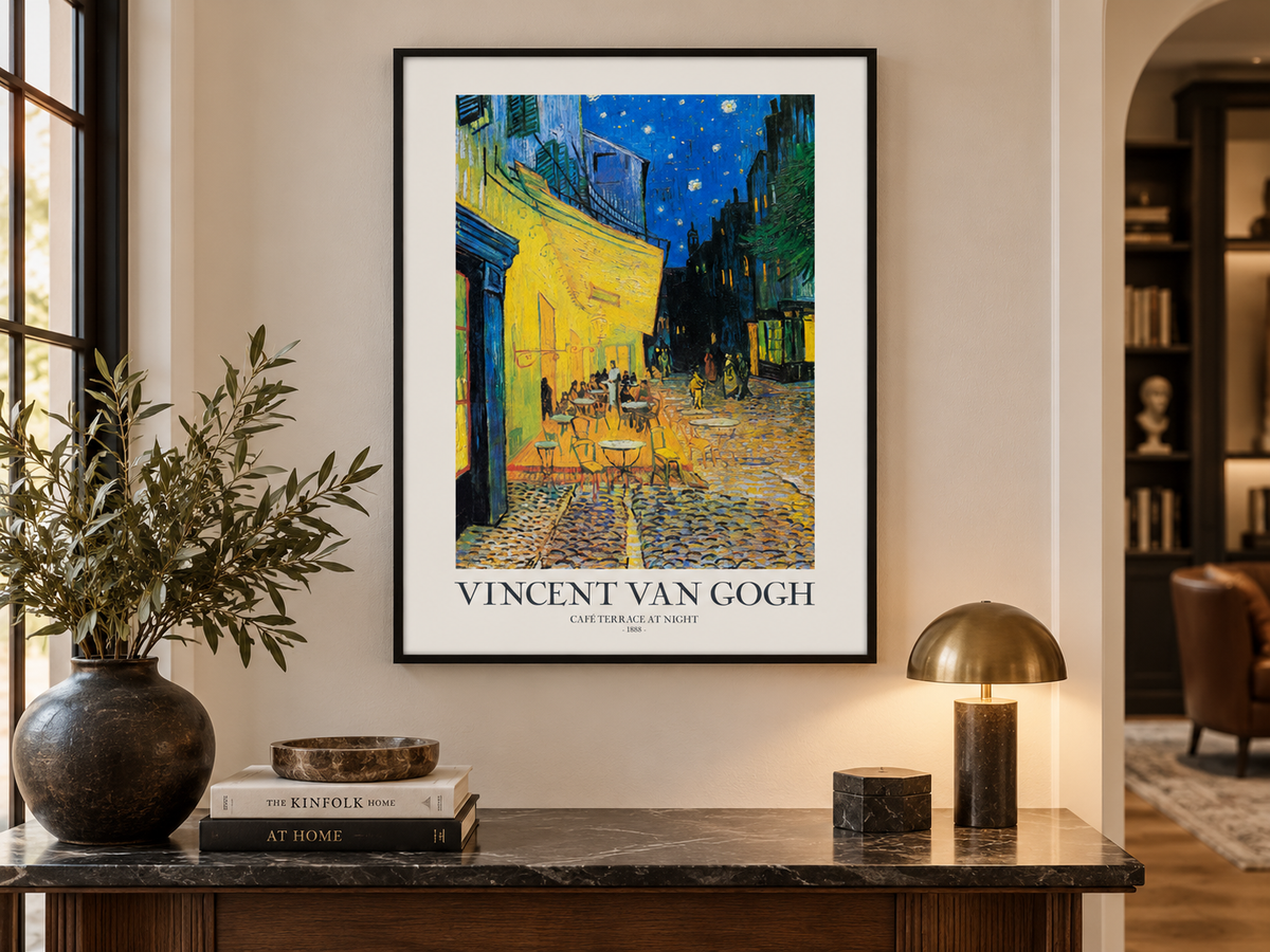 Café Terrace at Night — Vincent van Gogh Canvas Print