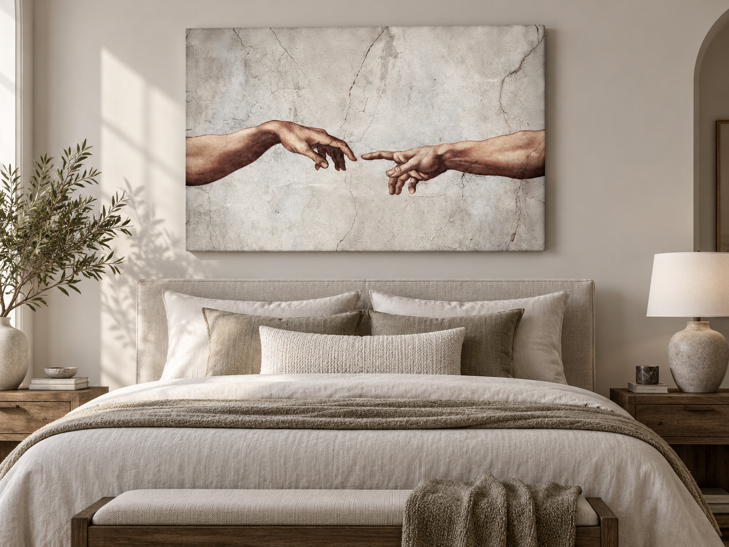 The Creation of Adam — Michelangelo Canvas Print