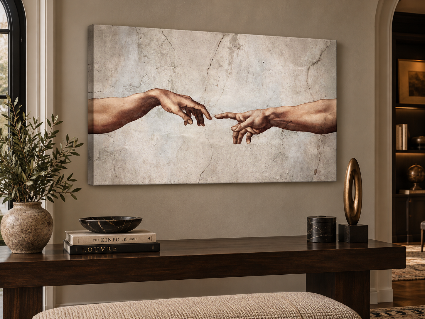 The Creation of Adam — Michelangelo Canvas Print