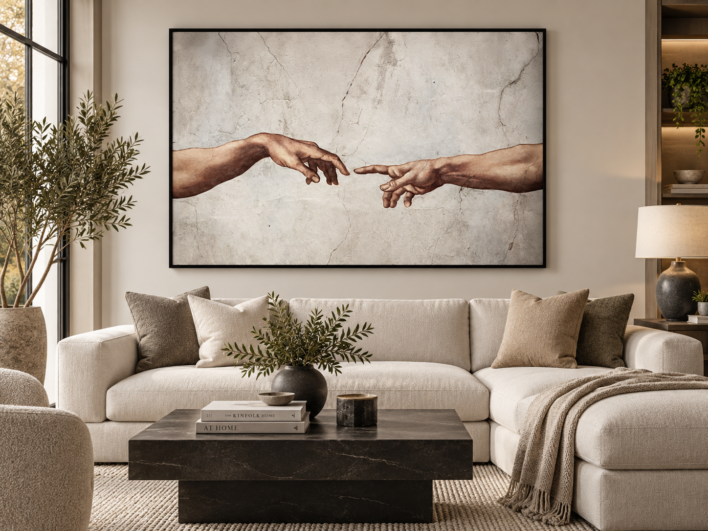The Creation of Adam — Michelangelo Canvas Print