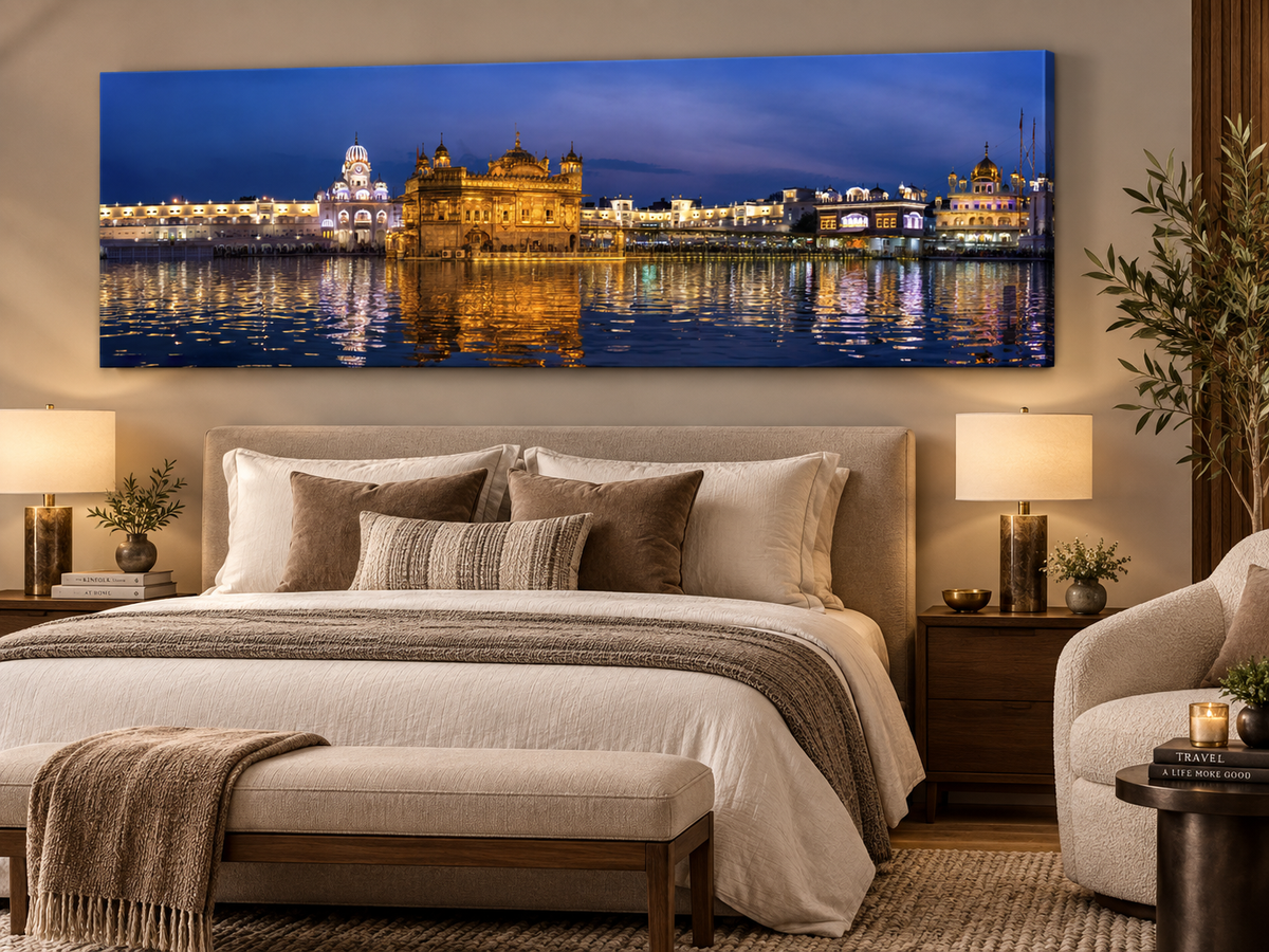 Golden Temple Wall Art – spiritual wall art, additional artwork view 4