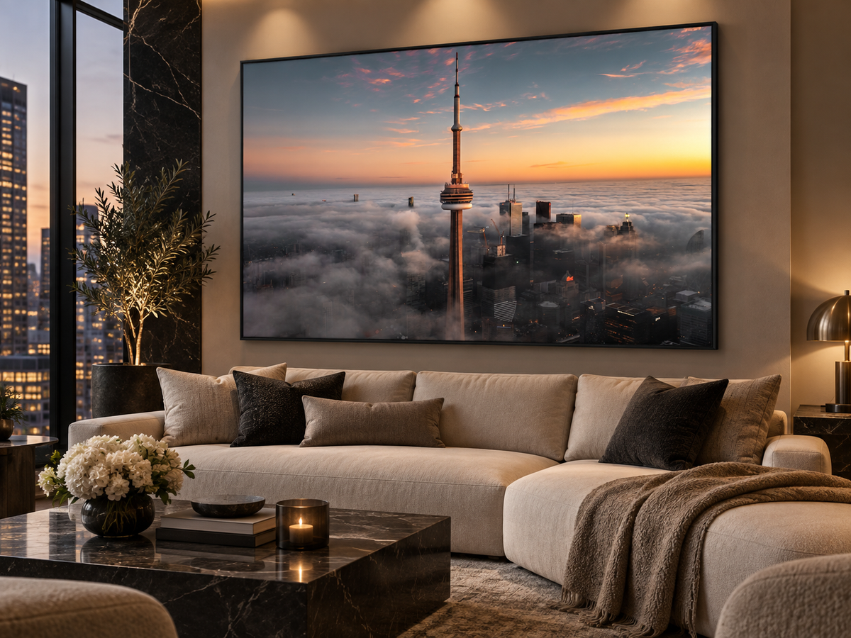 "Like a Sword" — Toronto CN Tower Canvas by Steve Zhang – cityscape wall art, additional artwork view 5