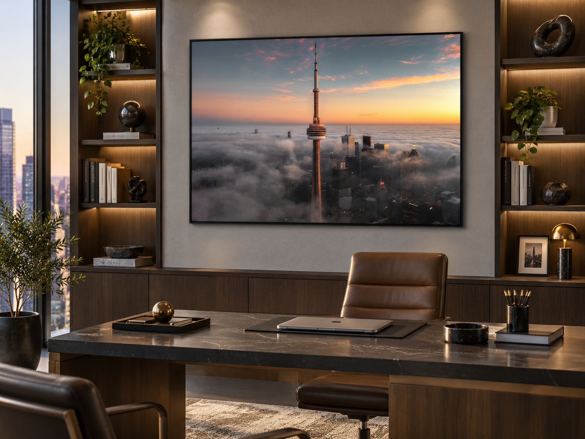 "Like a Sword" — Toronto CN Tower Canvas by Steve Zhang – cityscape wall art, additional artwork view 7