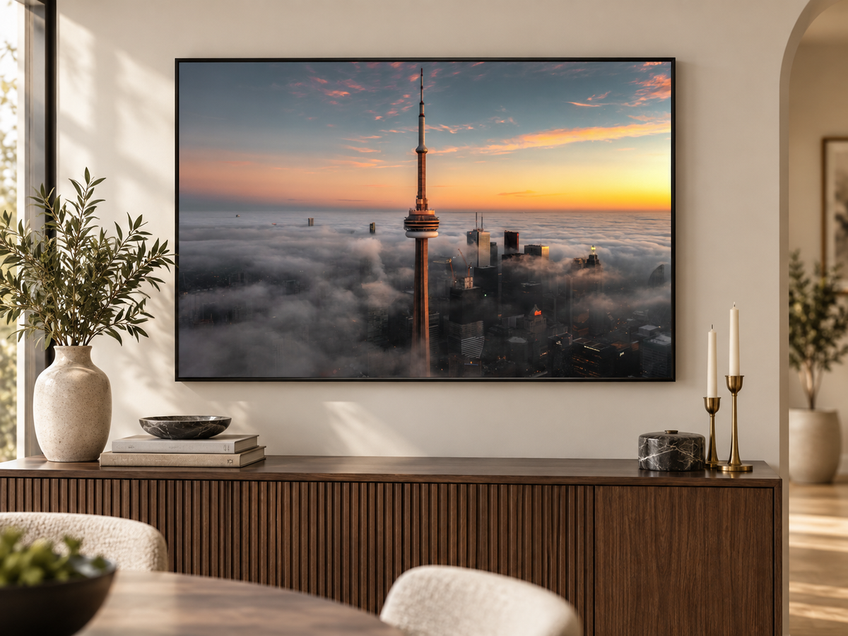 "Like a Sword" — Toronto CN Tower Canvas by Steve Zhang – cityscape wall art, additional artwork view 9