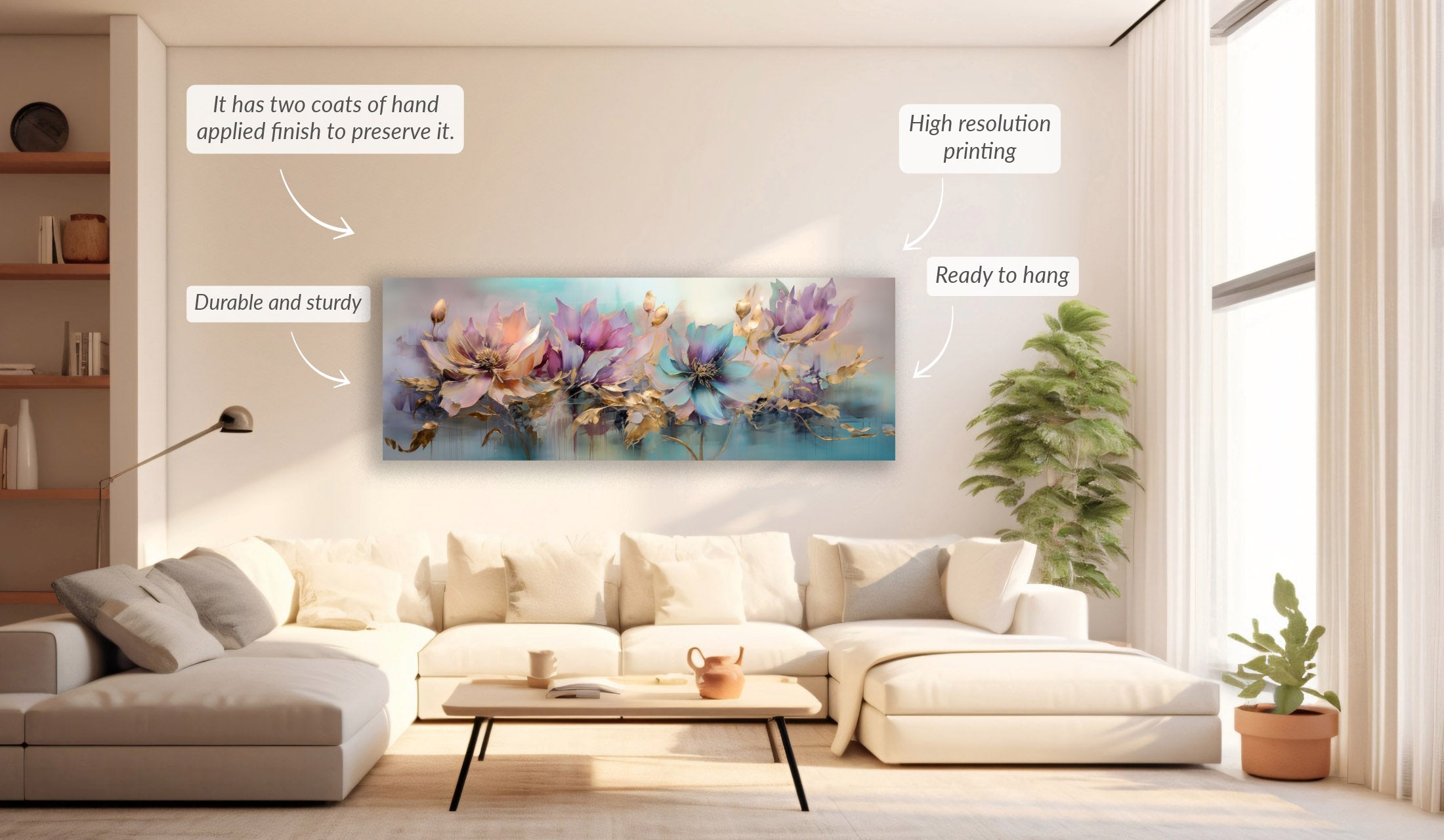Floral Symphony-Wall decor