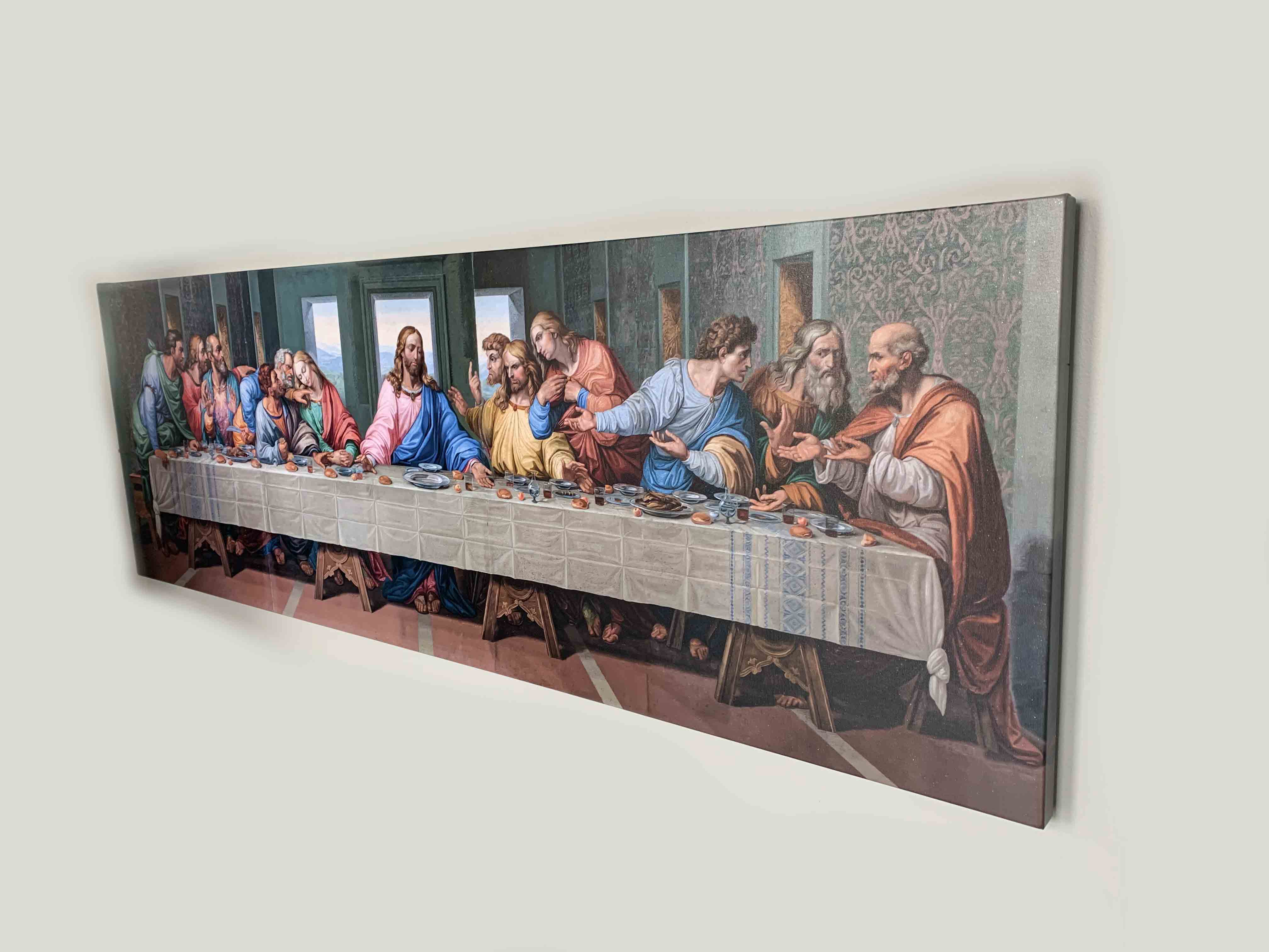 Wall Art last suppercanvas in Espresso Floating Frame