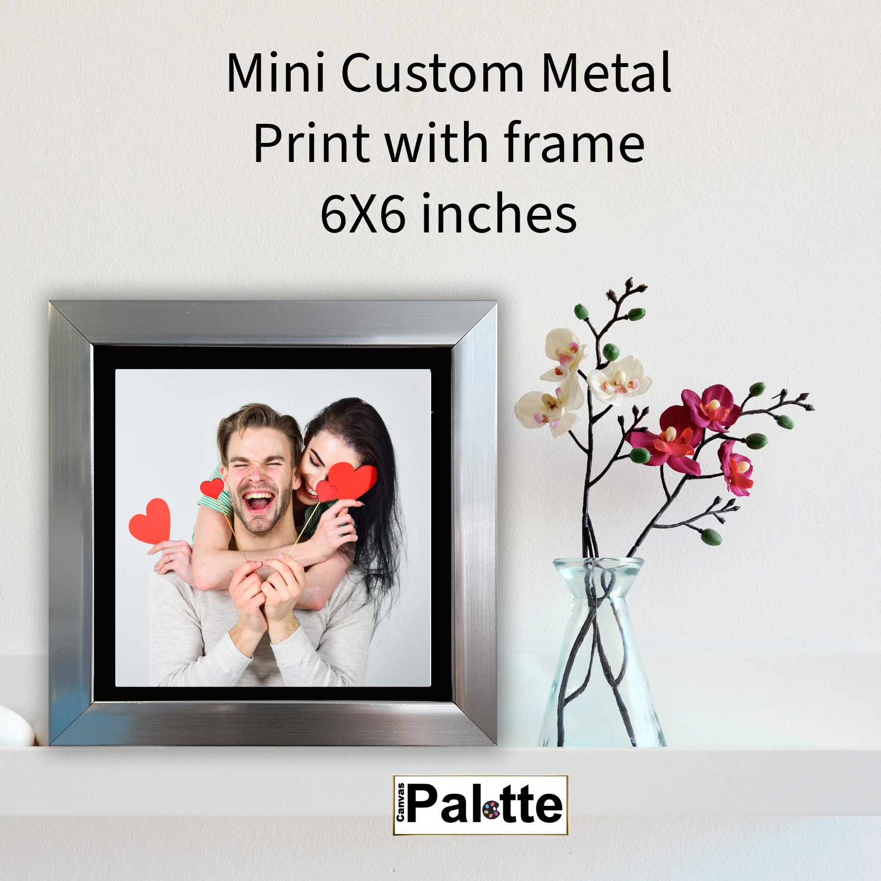 Custom Photo Print Mini Metals 6x6 inches