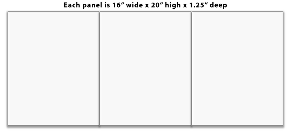 Split canvas prints 3 panel unframe on Canvas Palette