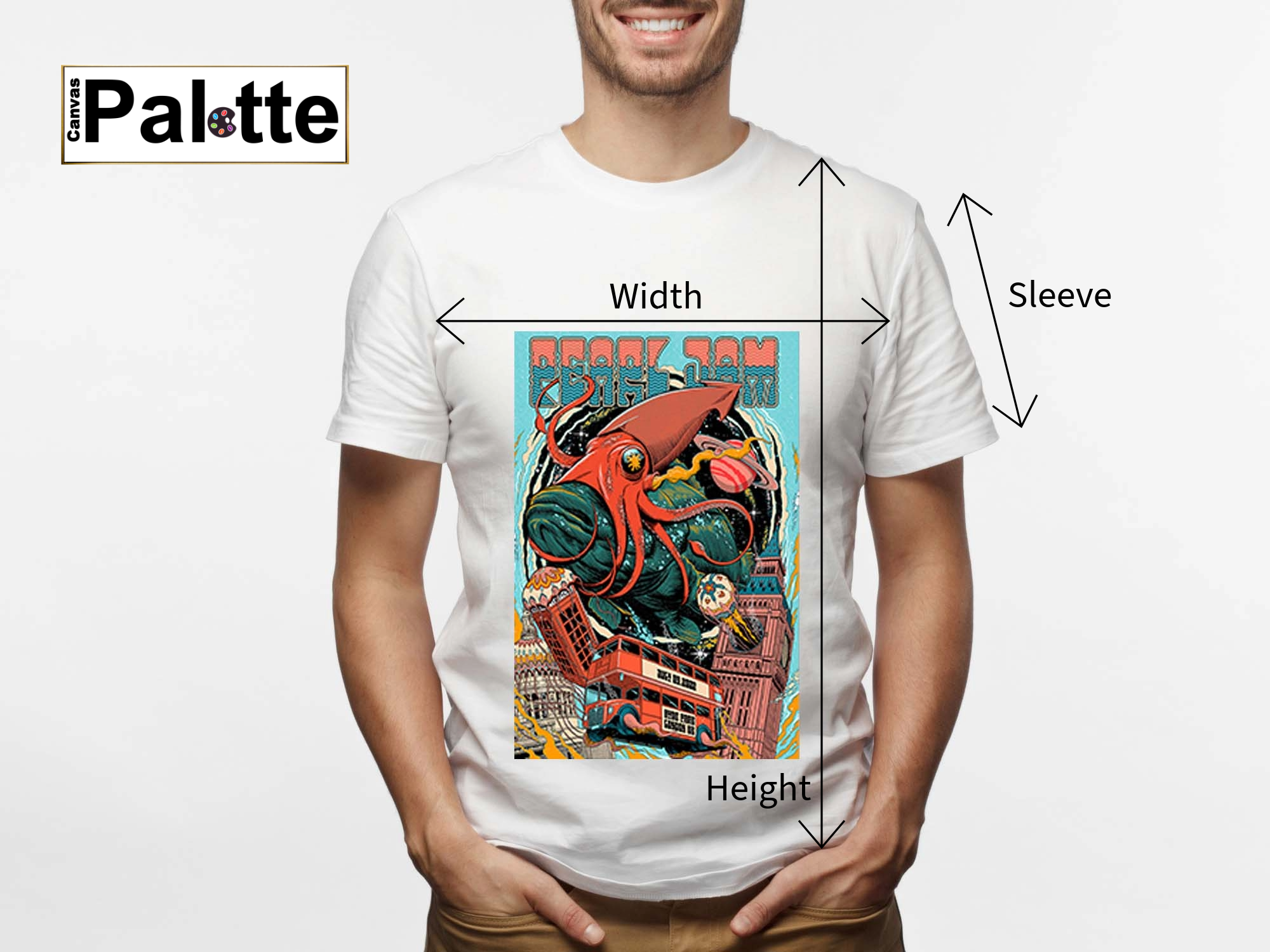 sample of Design Your Own T-Shirts Online in Canvas Palette