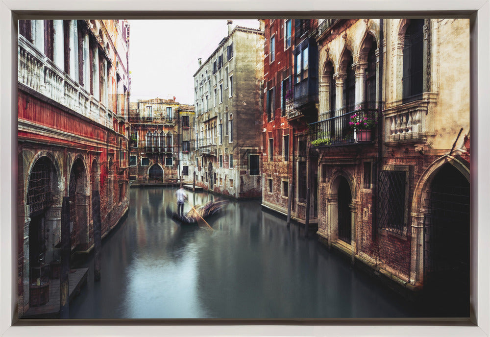 Wall art The Gondolier  with White Frame