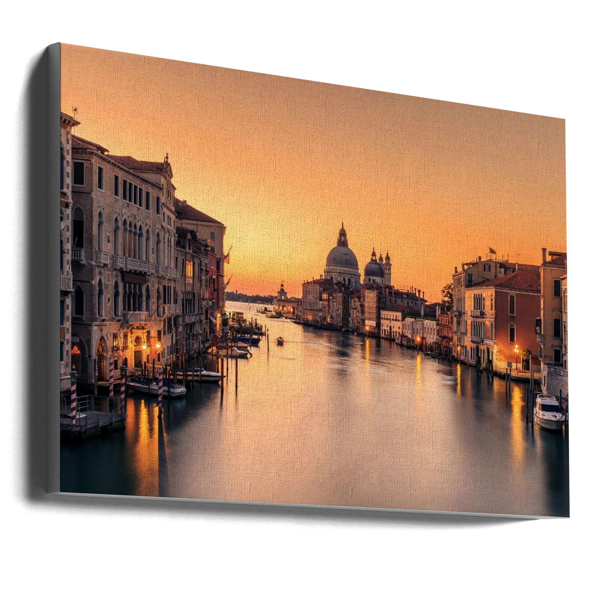 Wall Art Dawn on Venice 36X24inch Gallery Wrapped (Ready to Hang)