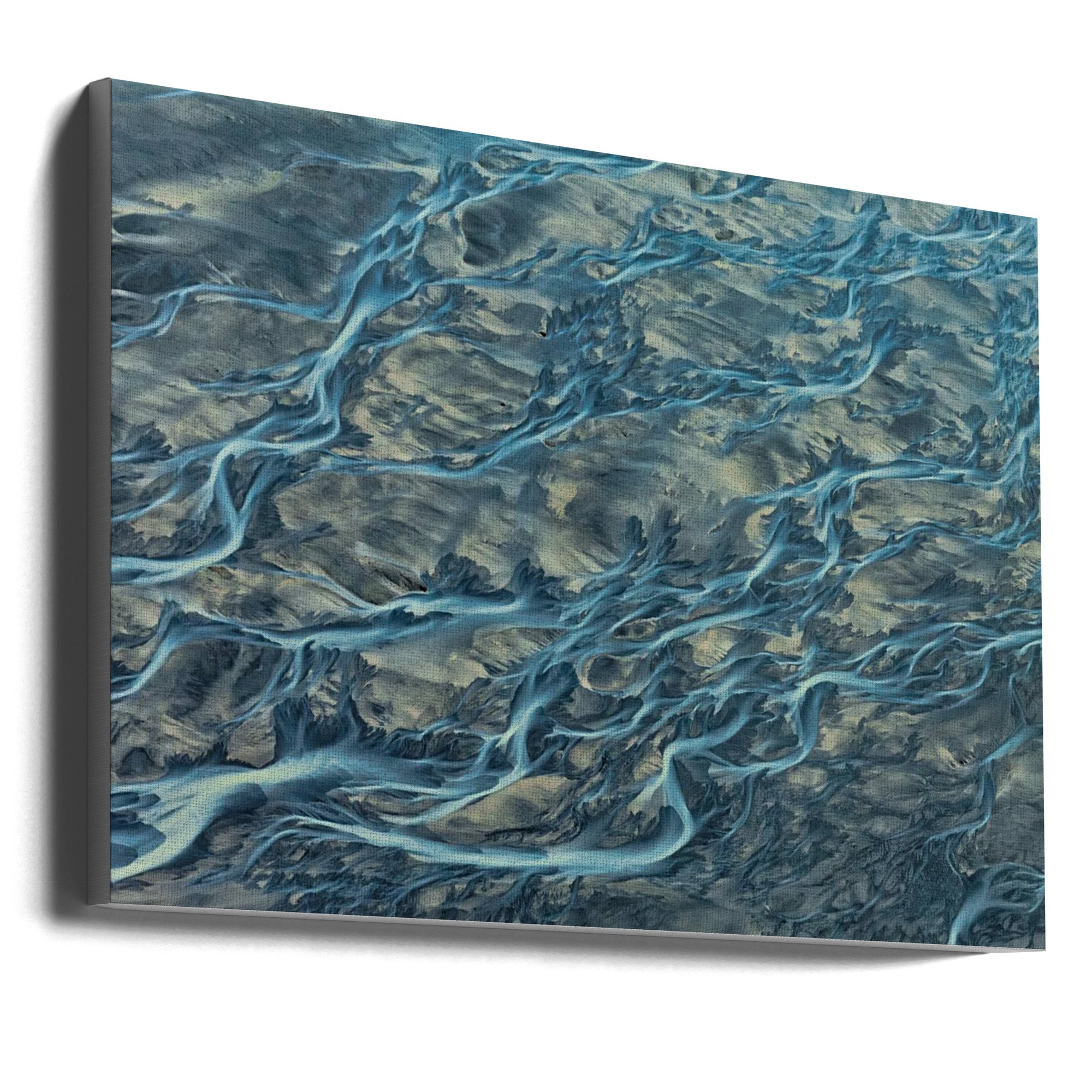 Abstract Art Canvas Print-wall-art-3-veins-of-the-earth-36X24